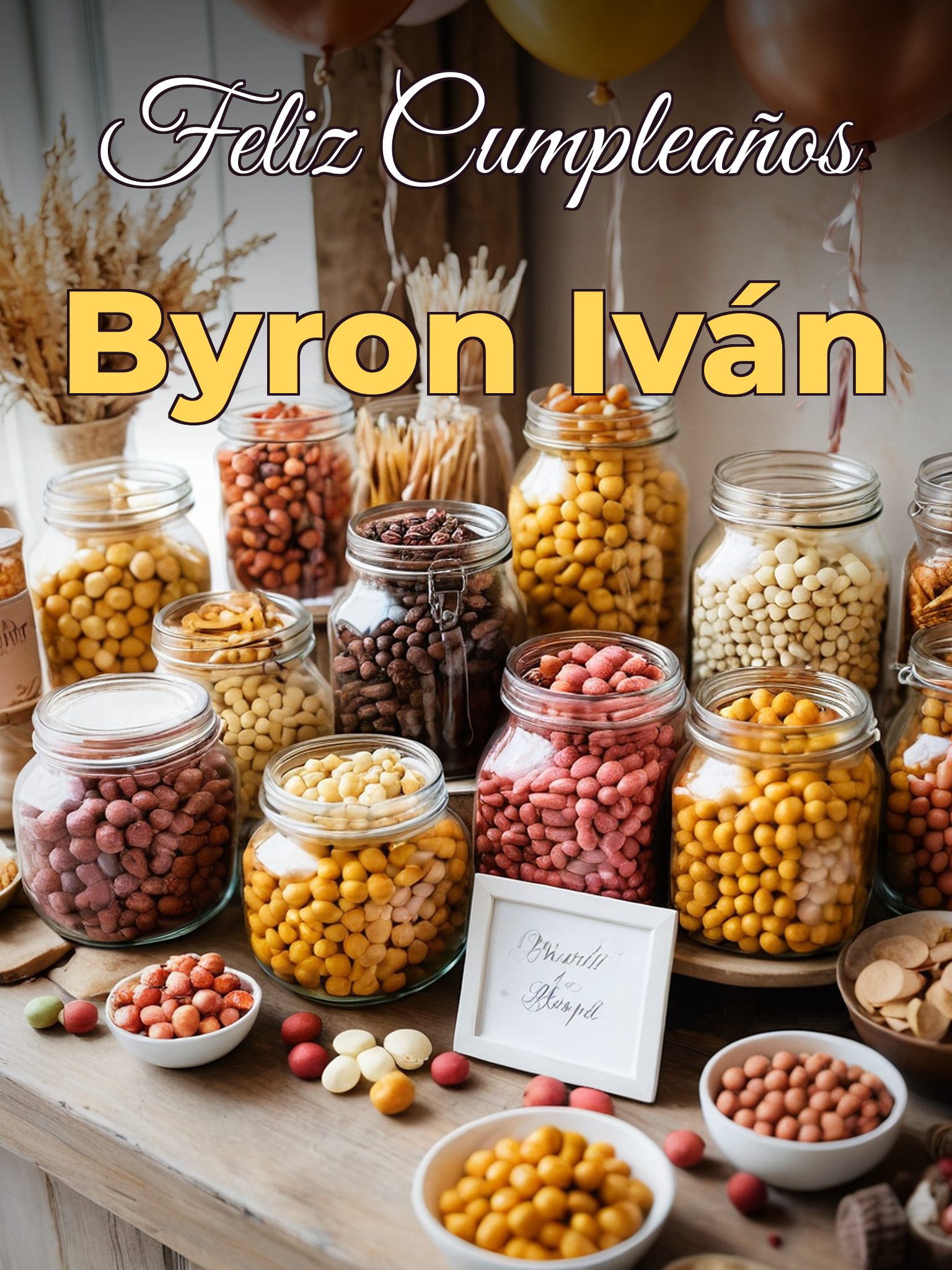 Feliz cumpleaños byron iván