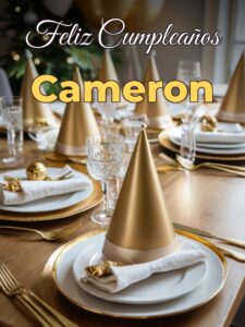 Feliz cumpleaños cameron