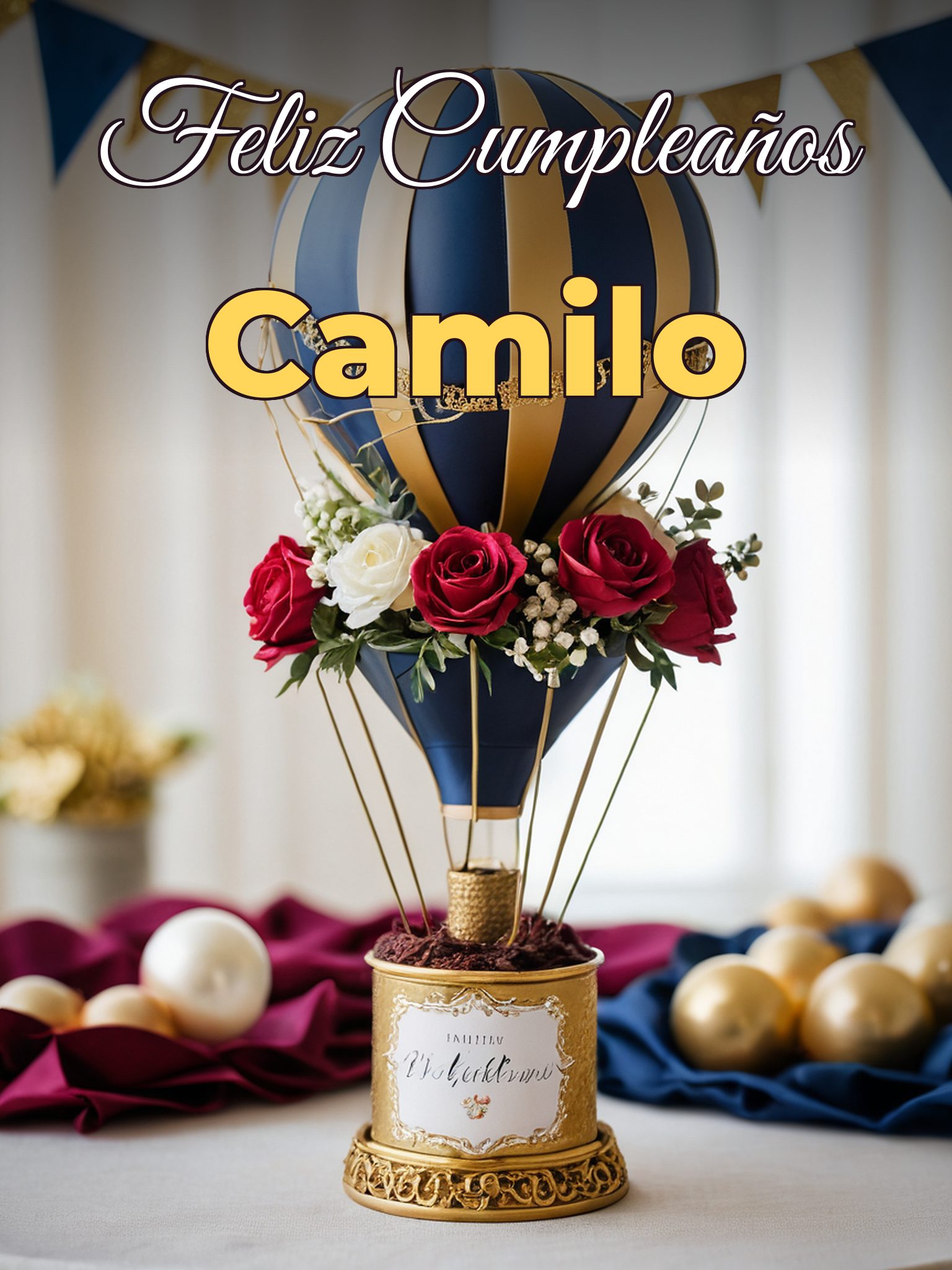 Feliz cumpleaños camilo