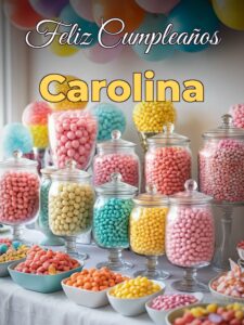 Feliz cumpleaños carolina
