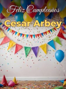 Feliz cumpleaños cesar arbey