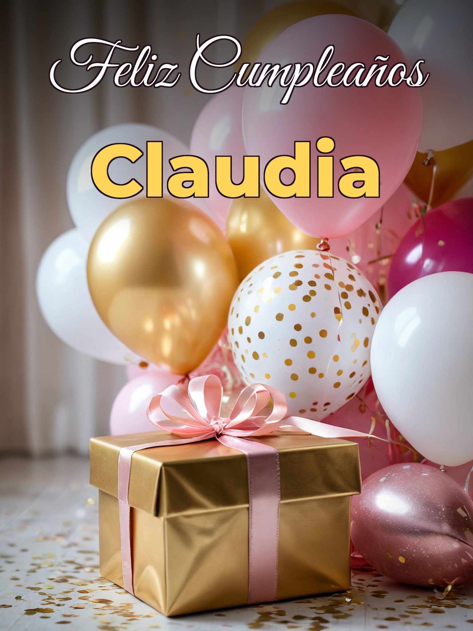 Feliz cumpleaños claudia