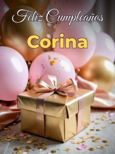 Feliz cumpleaños corina