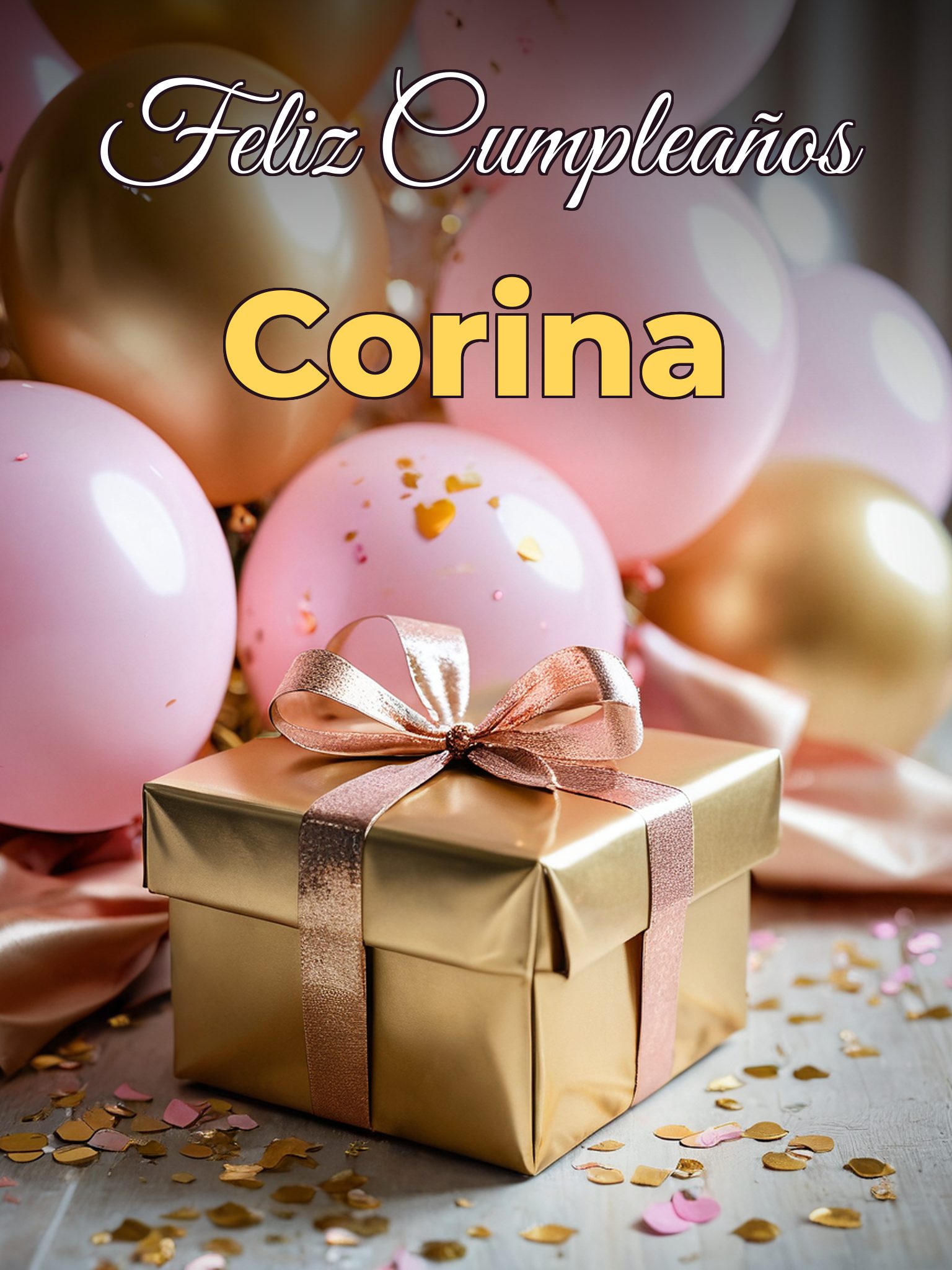Feliz cumpleaños corina