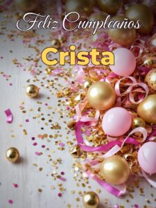 Feliz cumpleaños crista