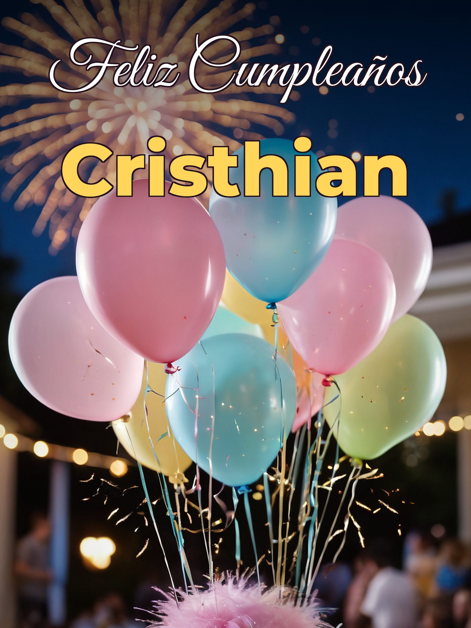 Feliz cumpleaños cristhian