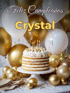 Feliz cumpleaños crystal