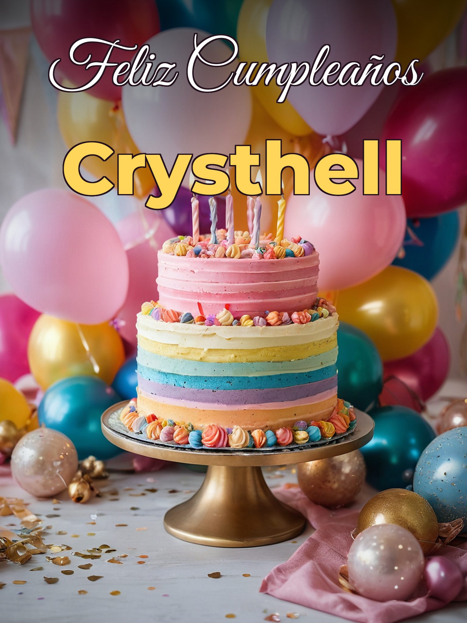 Feliz cumpleaños crysthell