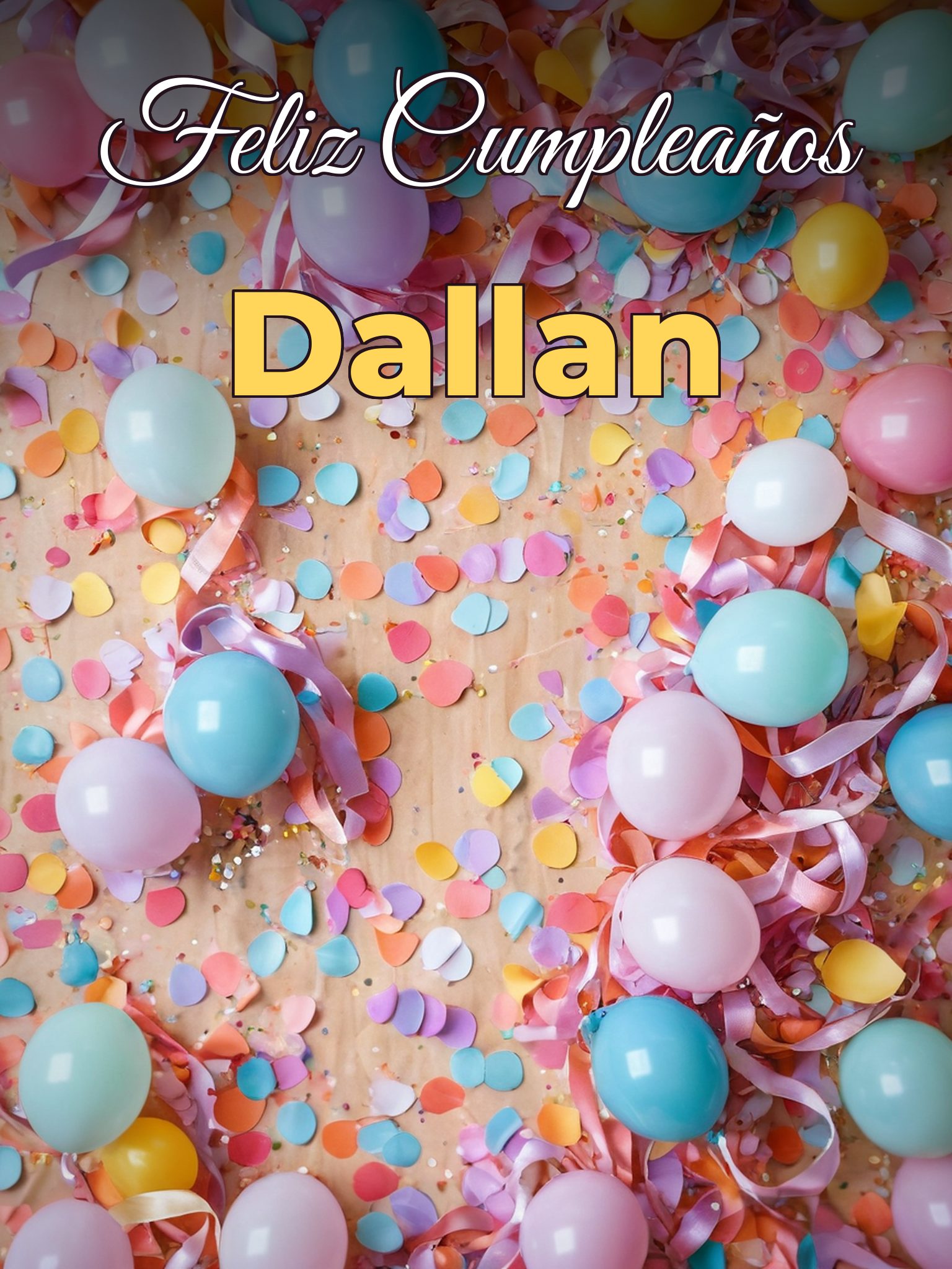 Feliz cumpleaños dallan