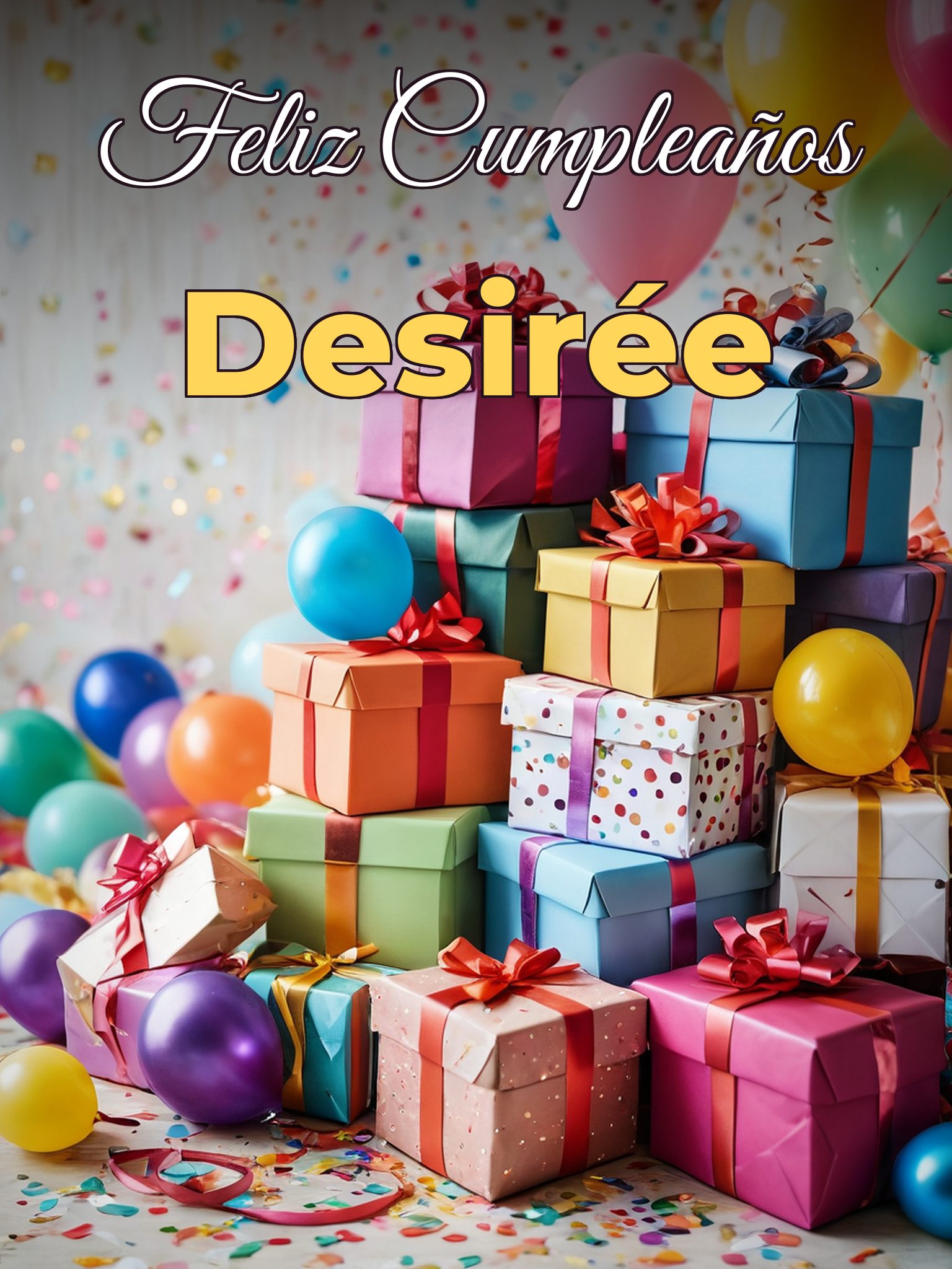 Feliz cumpleaños desirée