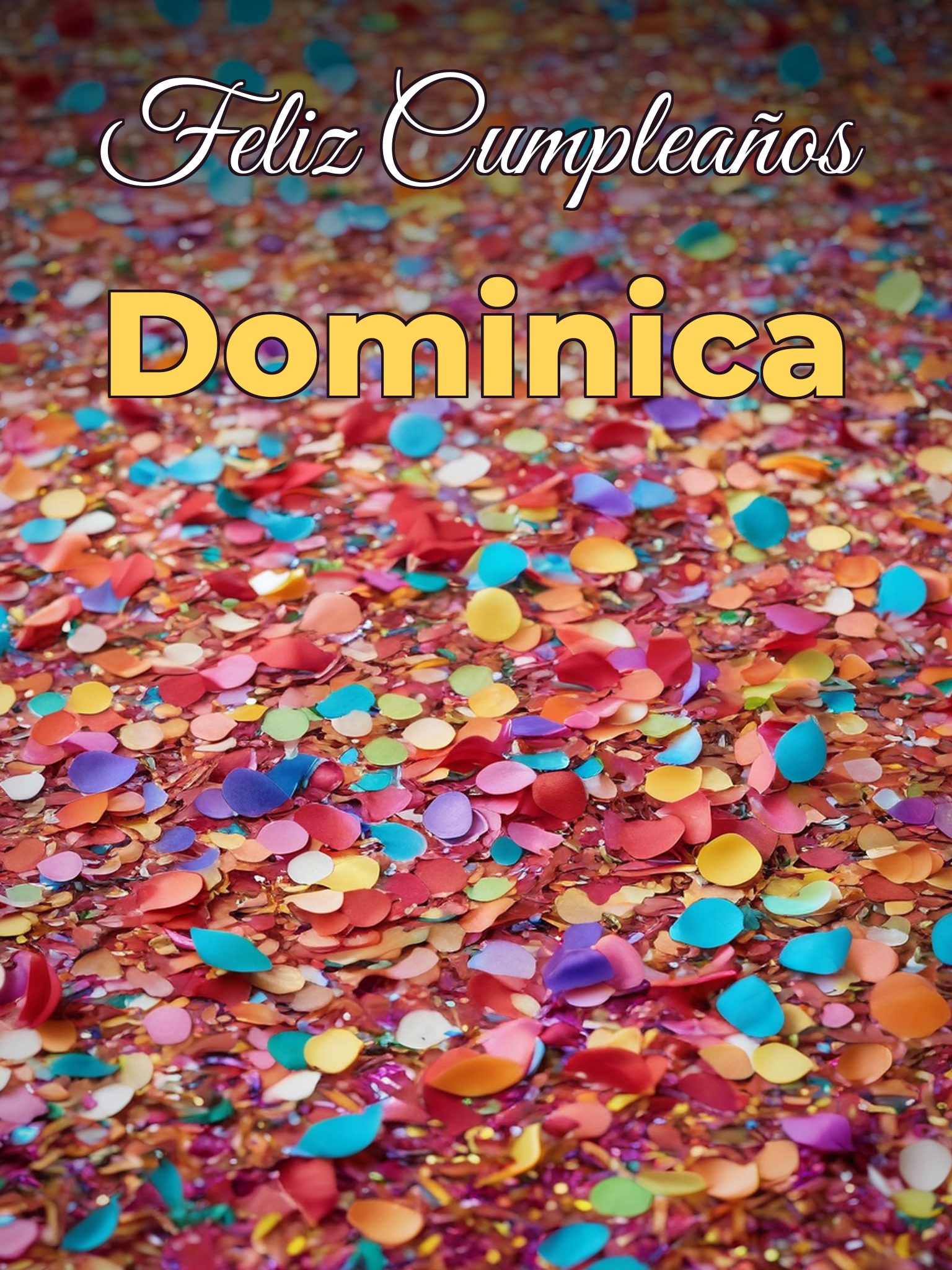 Feliz cumpleaños dominica