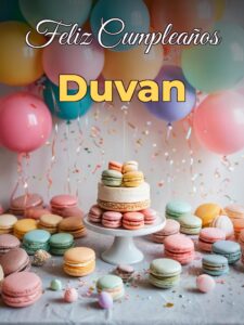 Feliz cumpleaños duvan