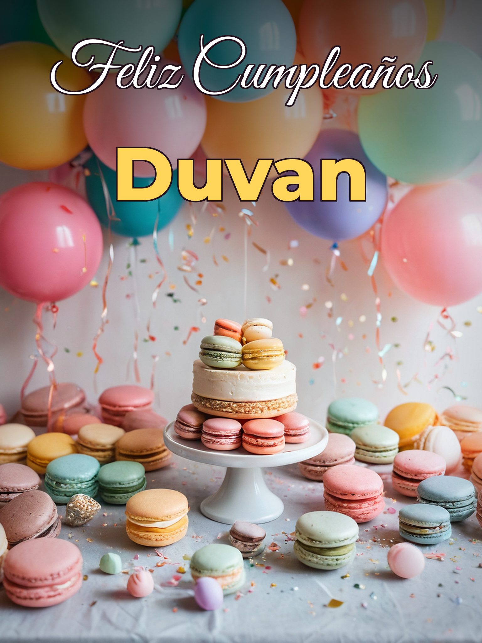 Feliz cumpleaños duvan