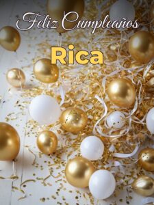 Feliz cumpleaños rica