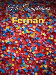 Feliz cumpleaños fernan