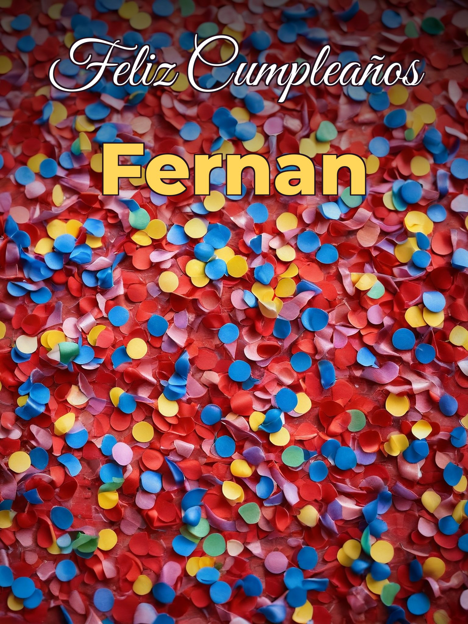 Feliz cumpleaños fernan