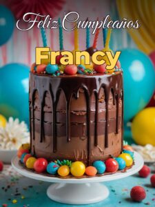 Feliz cumpleaños francy