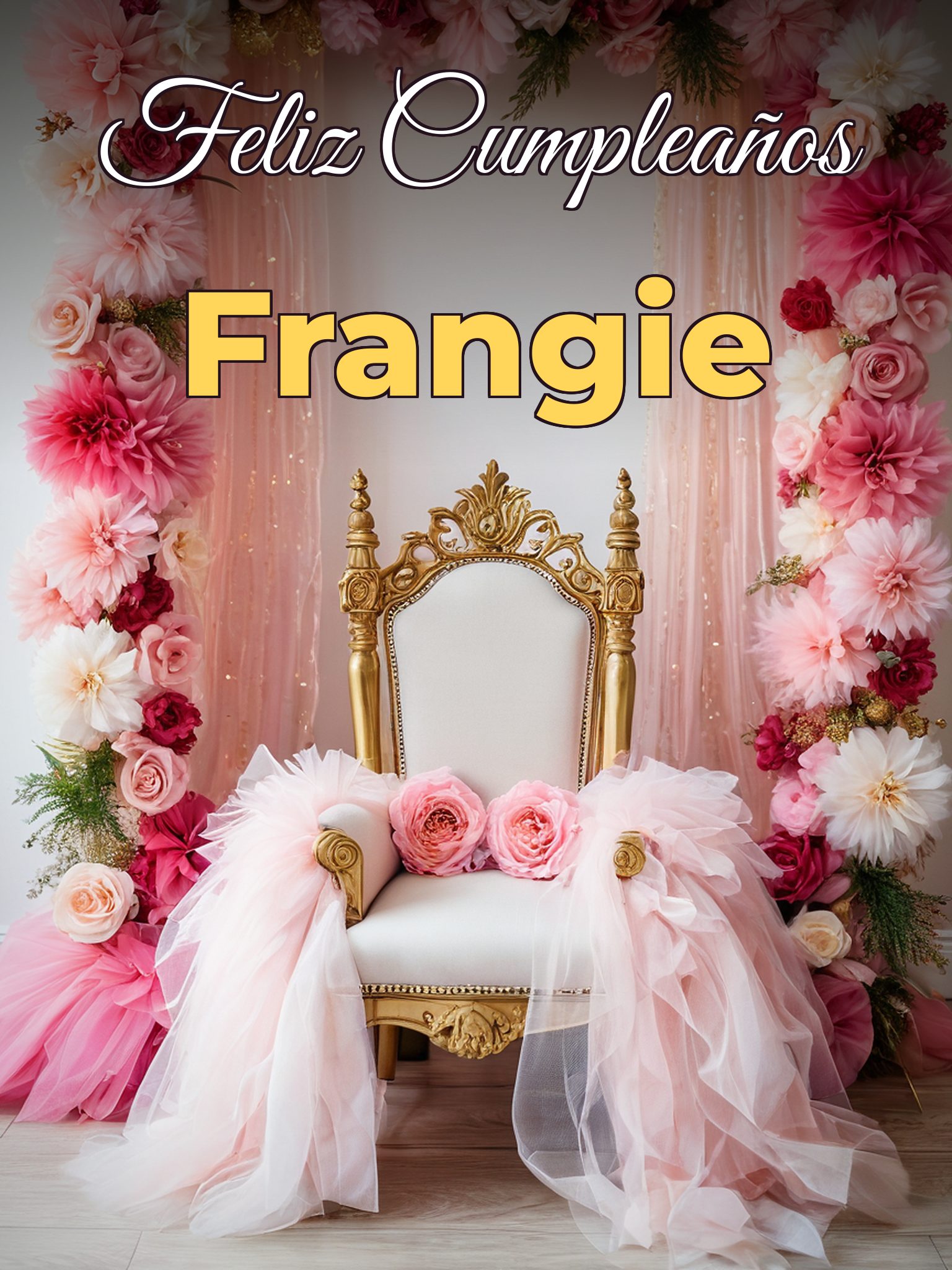 Feliz cumpleaños frangie