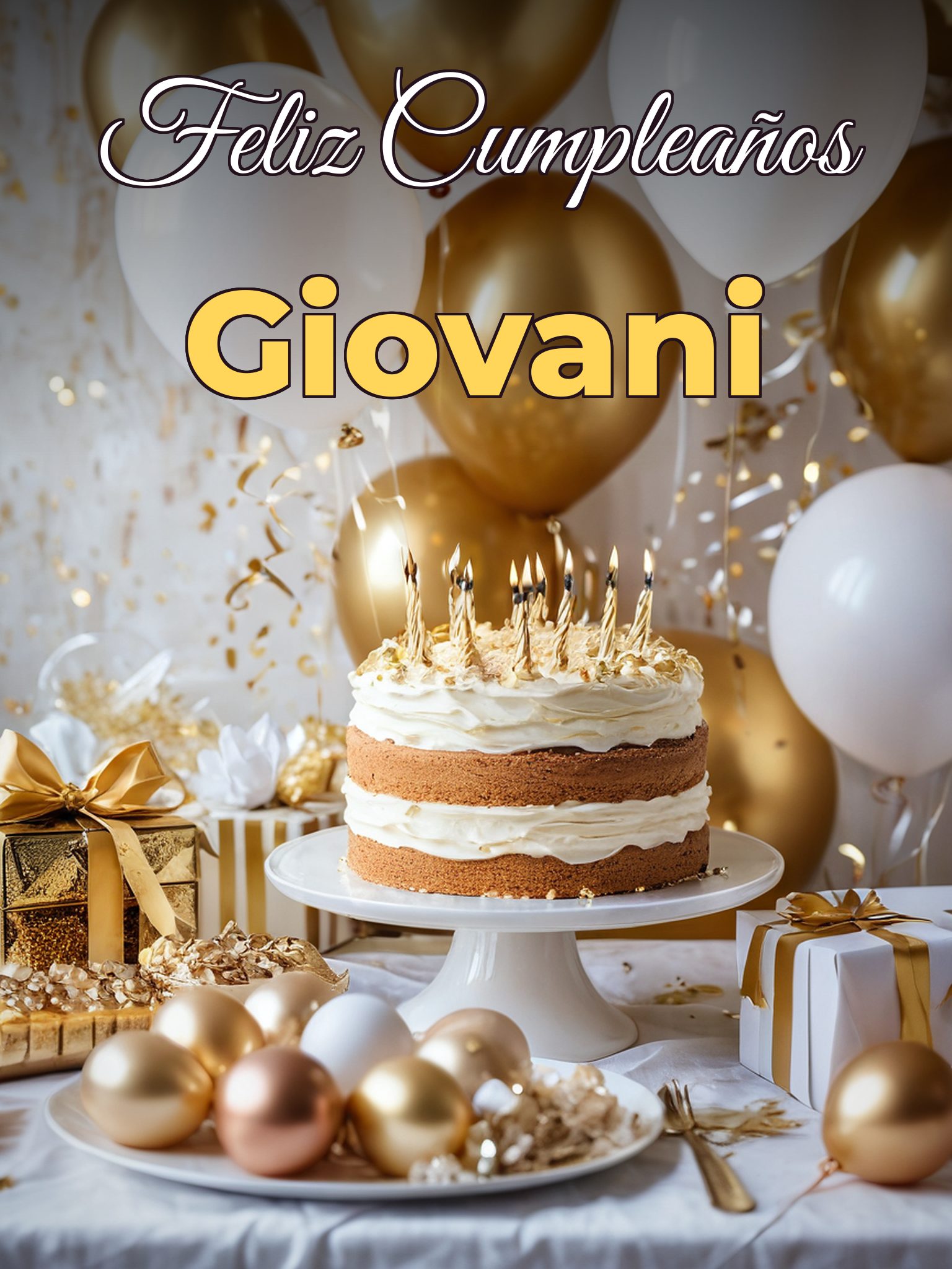 Feliz cumpleaños giovani