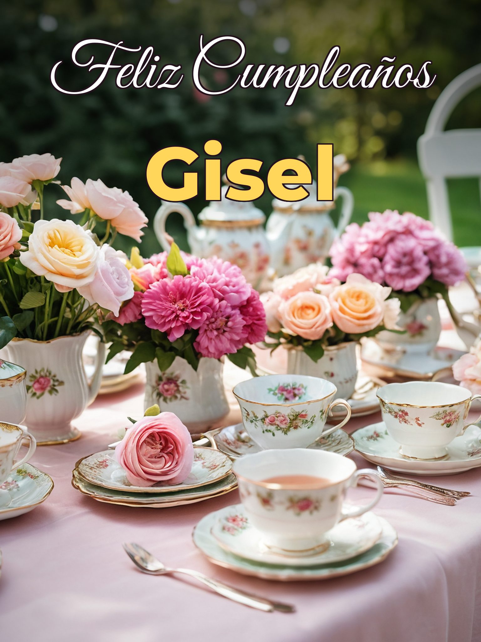 Feliz cumpleaños gisel
