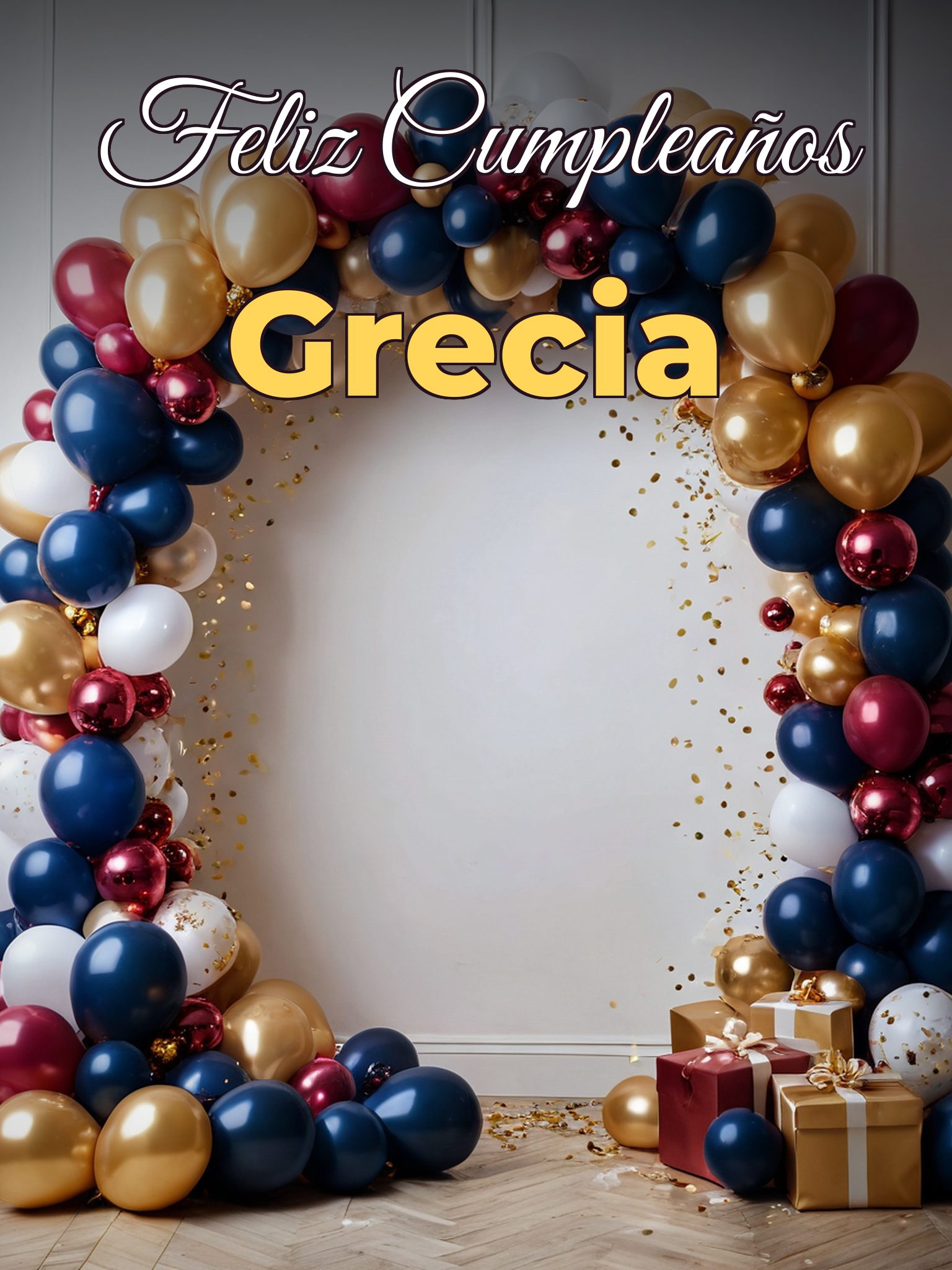 Feliz cumpleaños grecia