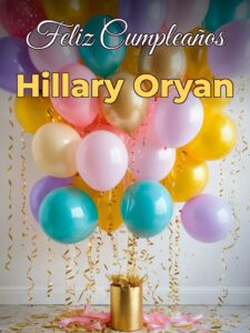 Feliz cumpleaños hillary oryan