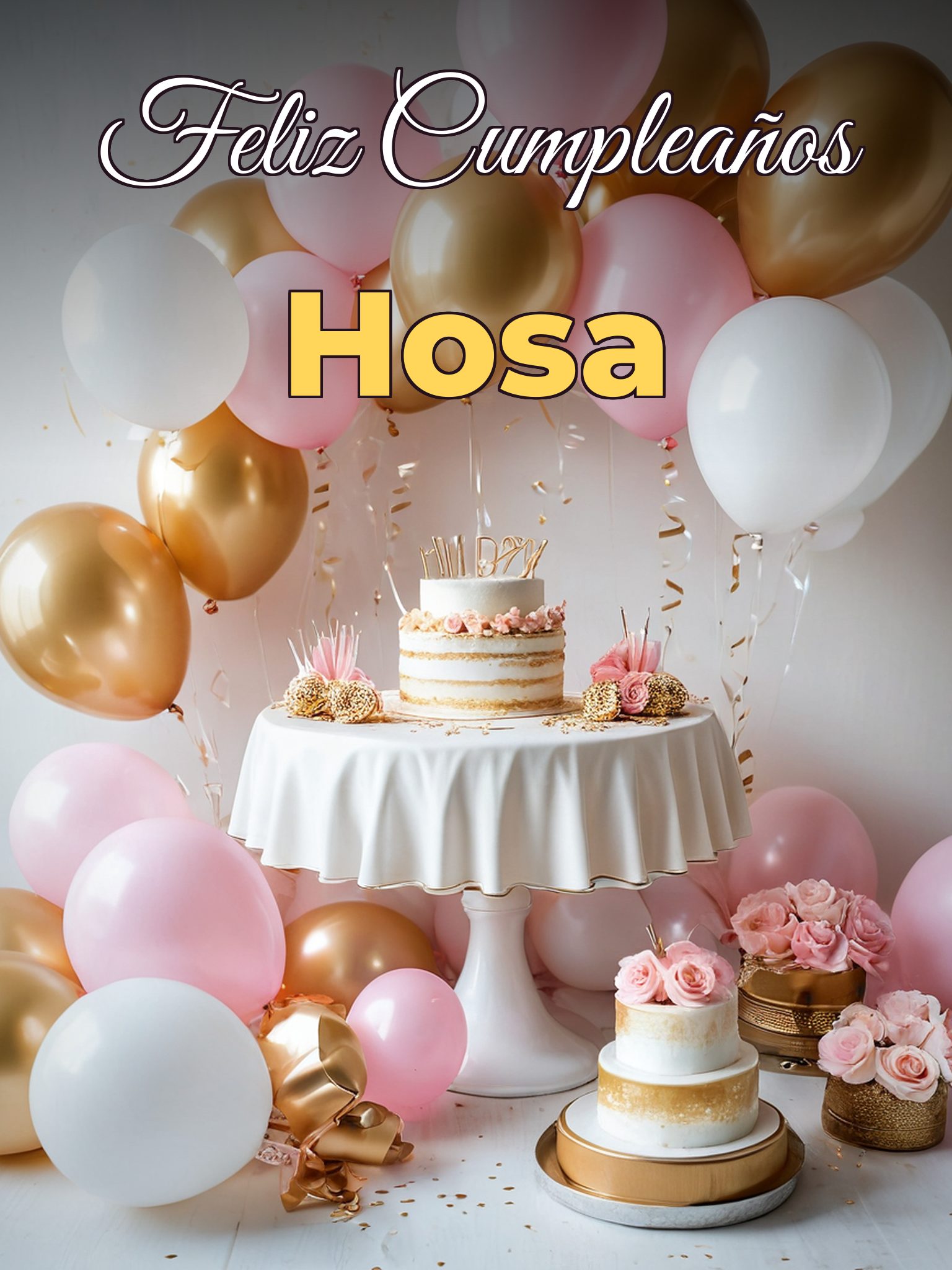 Feliz cumpleaños hosa