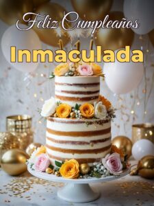 Feliz cumpleaños inmaculada