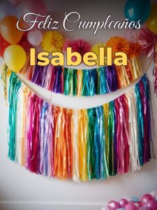 Feliz cumpleaños isabella