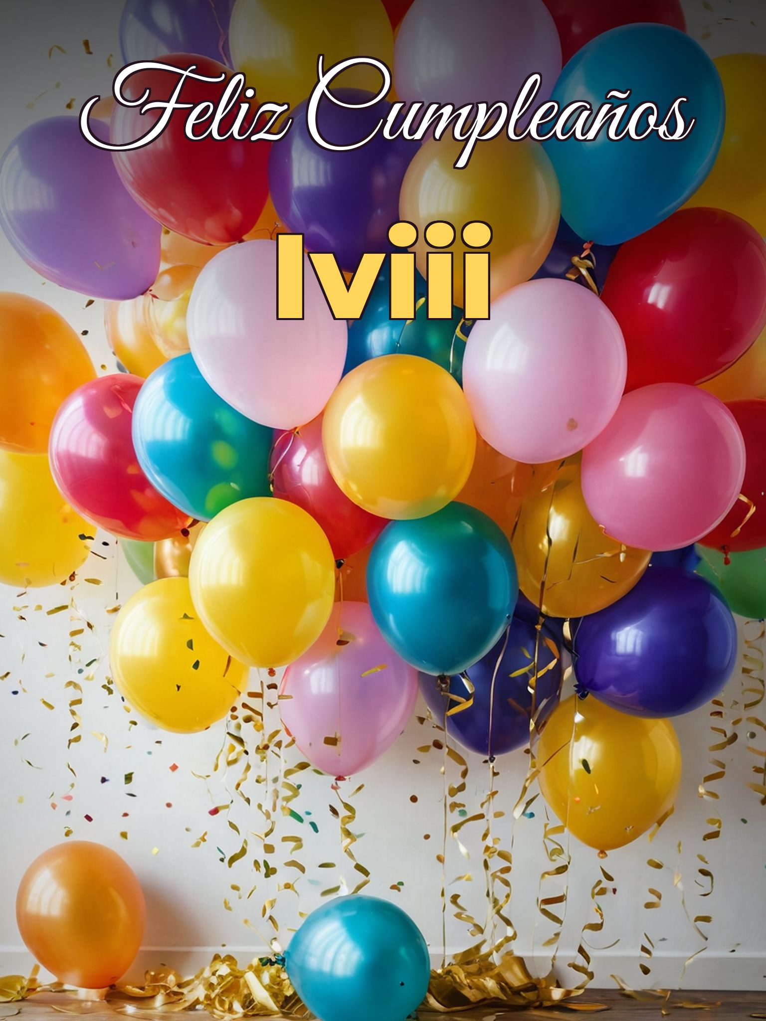 Feliz cumpleaños iviii
