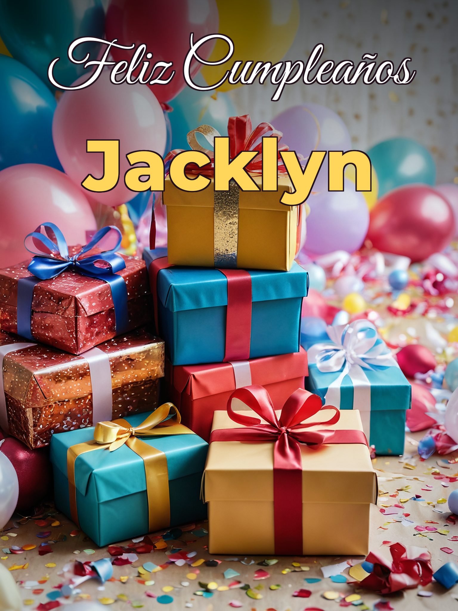 Feliz cumpleaños jacklyn