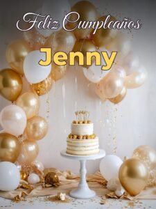 Feliz cumpleaños jenny