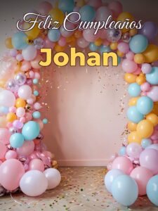 Feliz cumpleaños johan