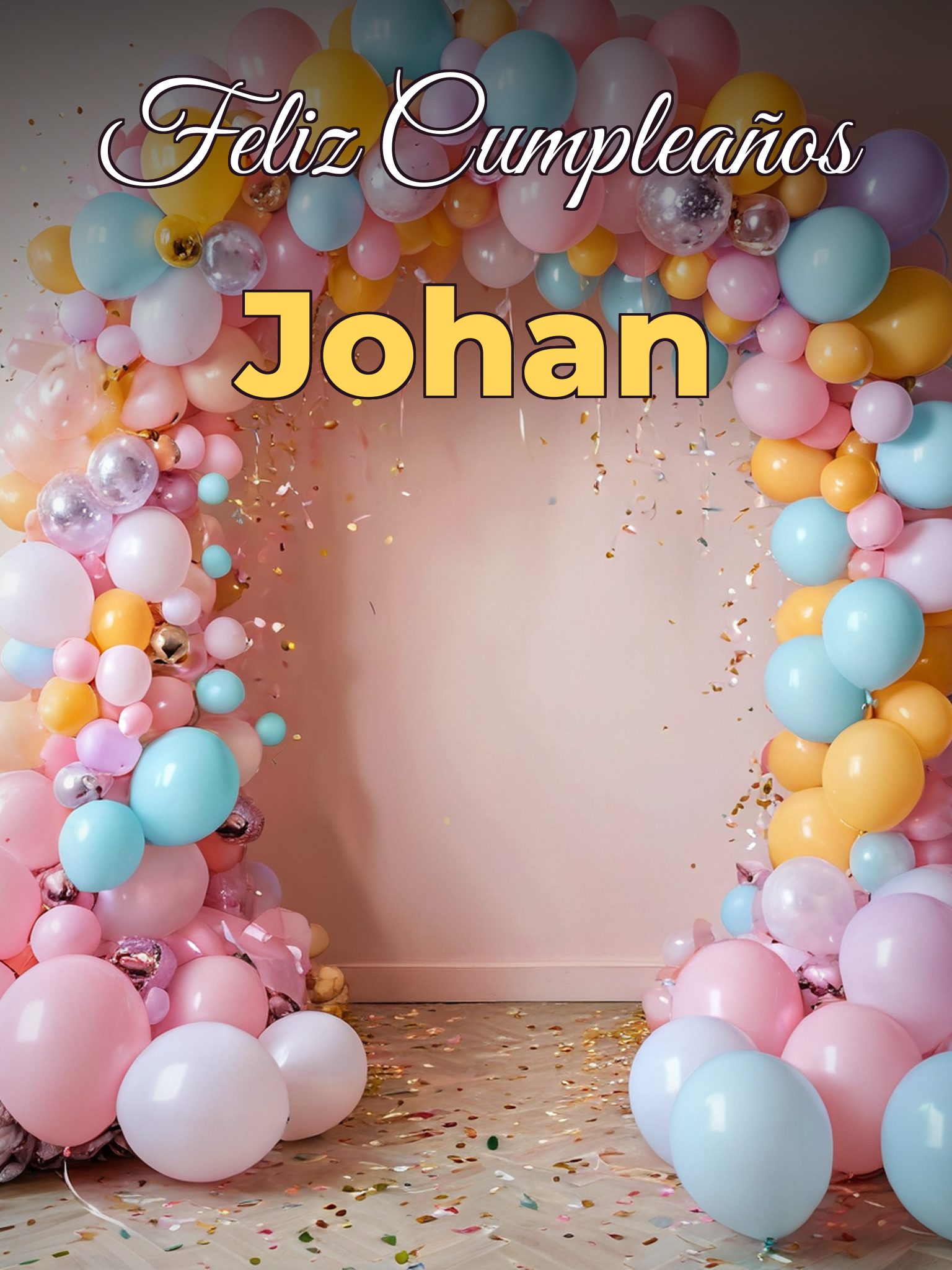 Feliz cumpleaños johan