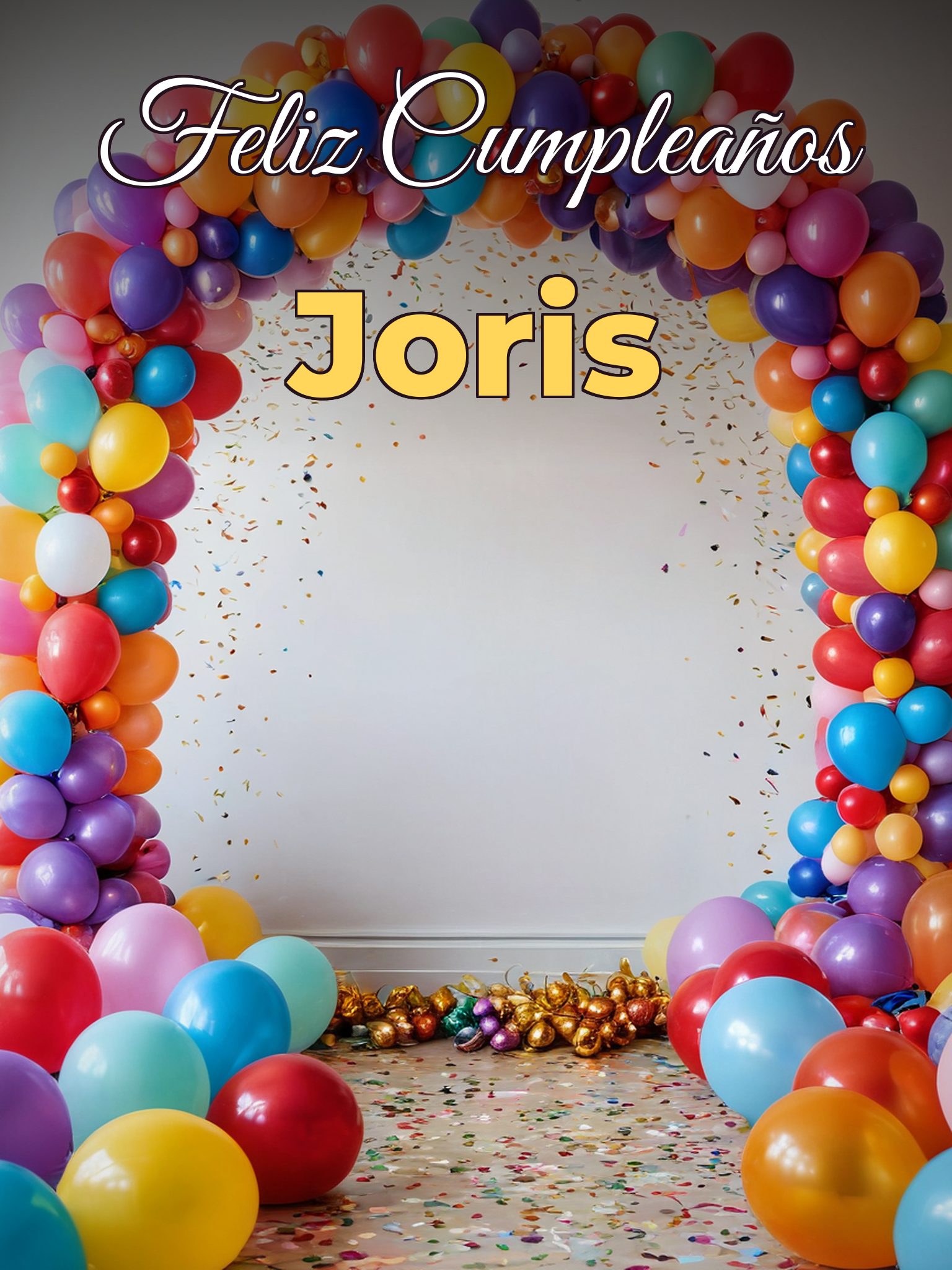 Feliz cumpleaños joris