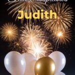 feliz cumpleaños judith
