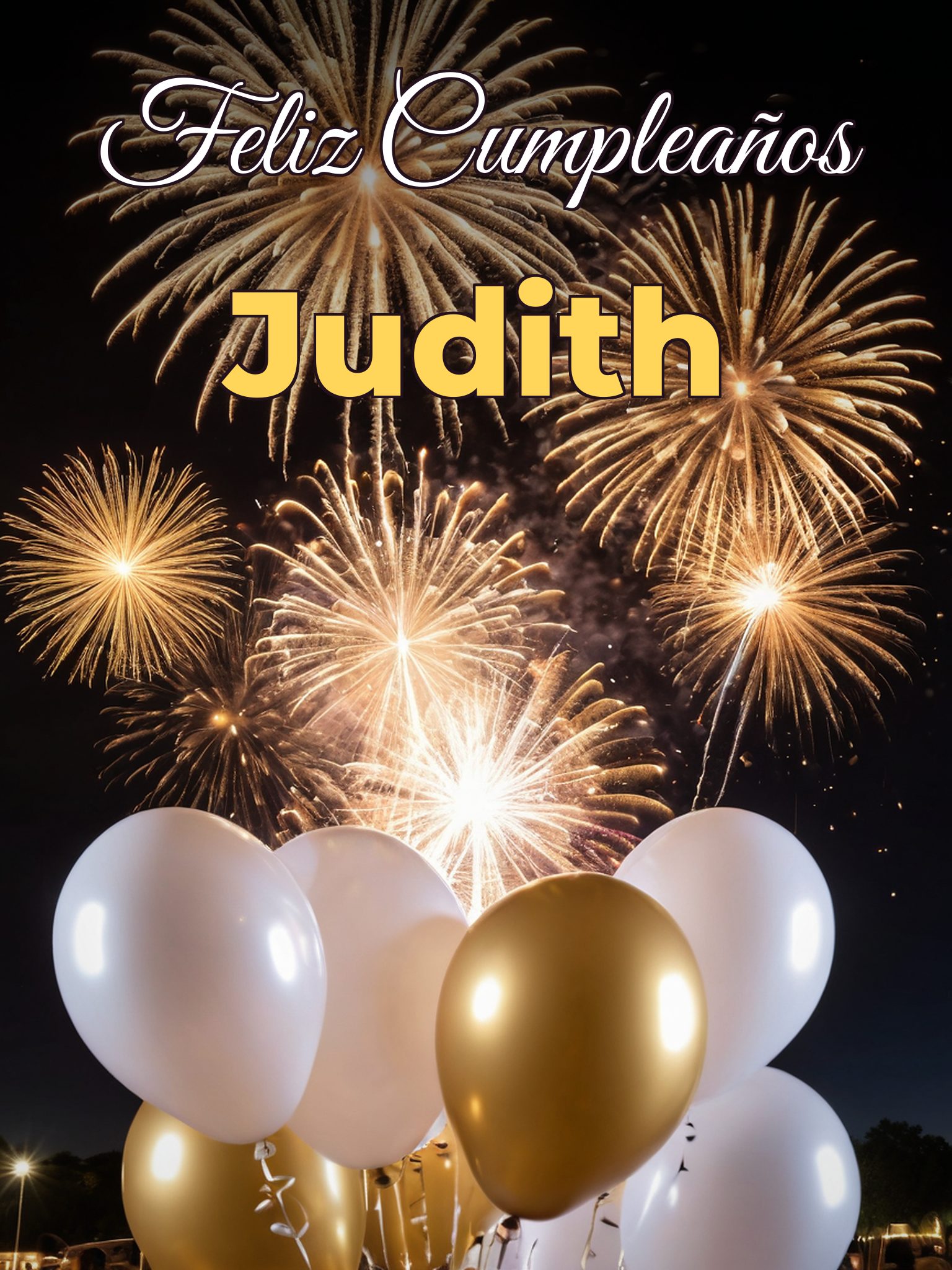 Feliz cumpleaños judith