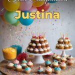 feliz cumpleaños justina
