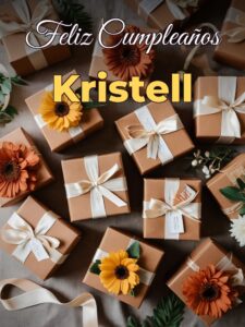 Feliz cumpleaños kristell