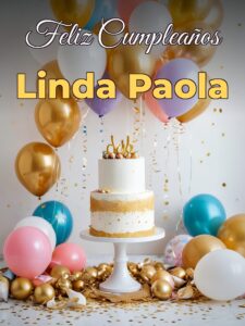 Feliz cumpleaños linda paola