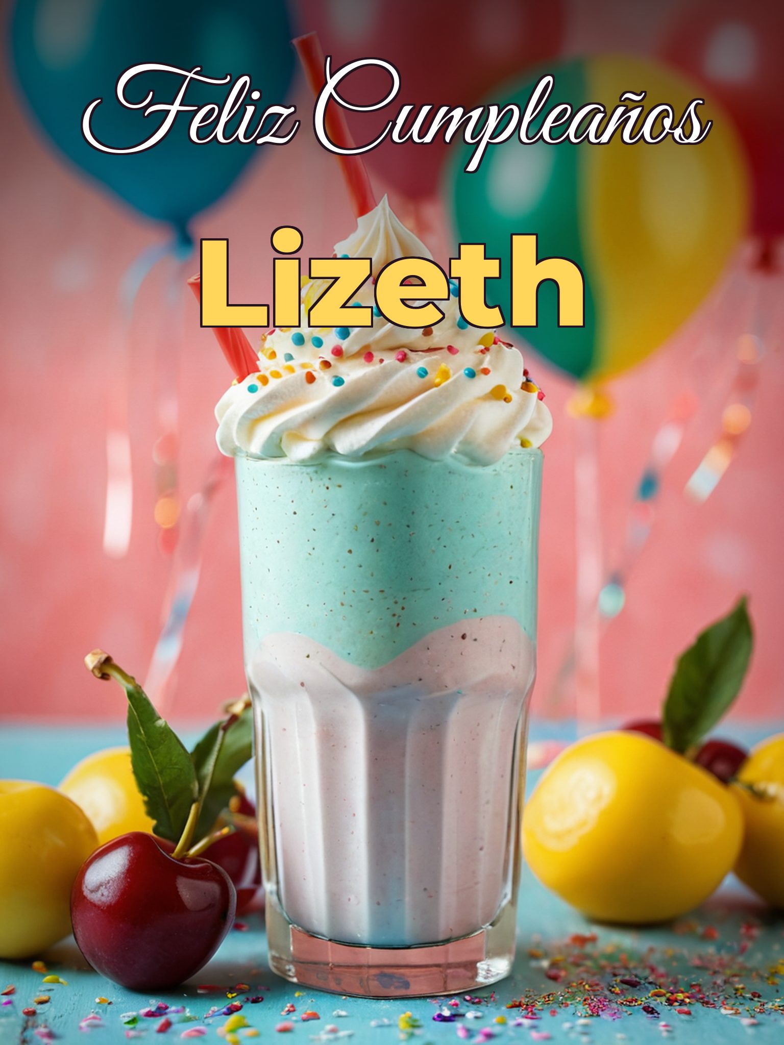 Feliz cumpleaños lizeth