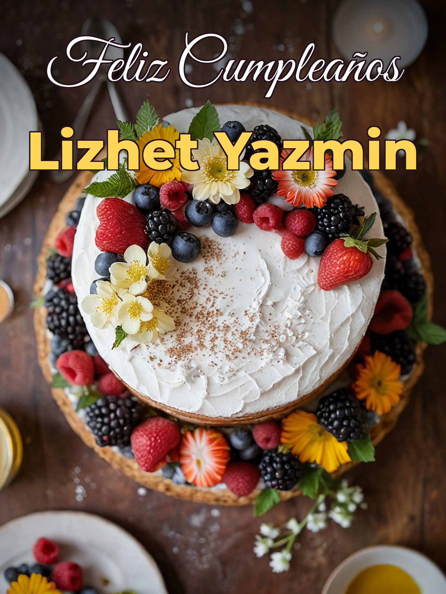 Feliz cumpleaños lizhet yazmin