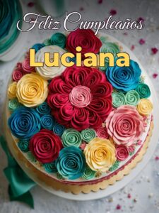 Feliz cumpleaños luciana