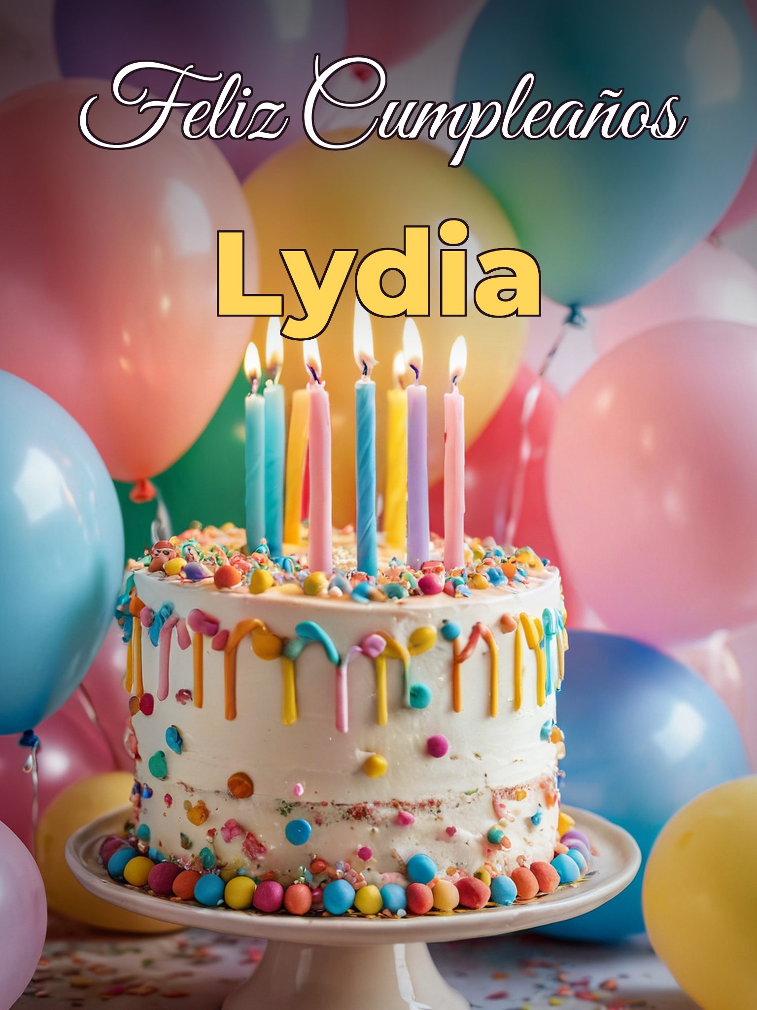 Feliz cumpleaños lydia