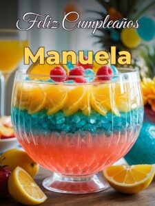 Feliz cumpleaños manuela