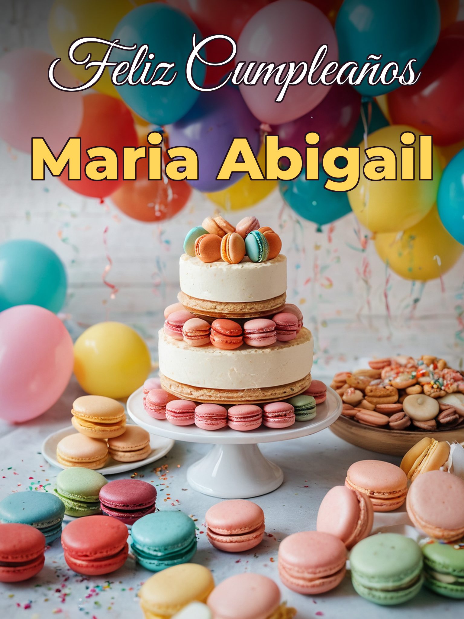 Feliz cumpleaños maria abigail