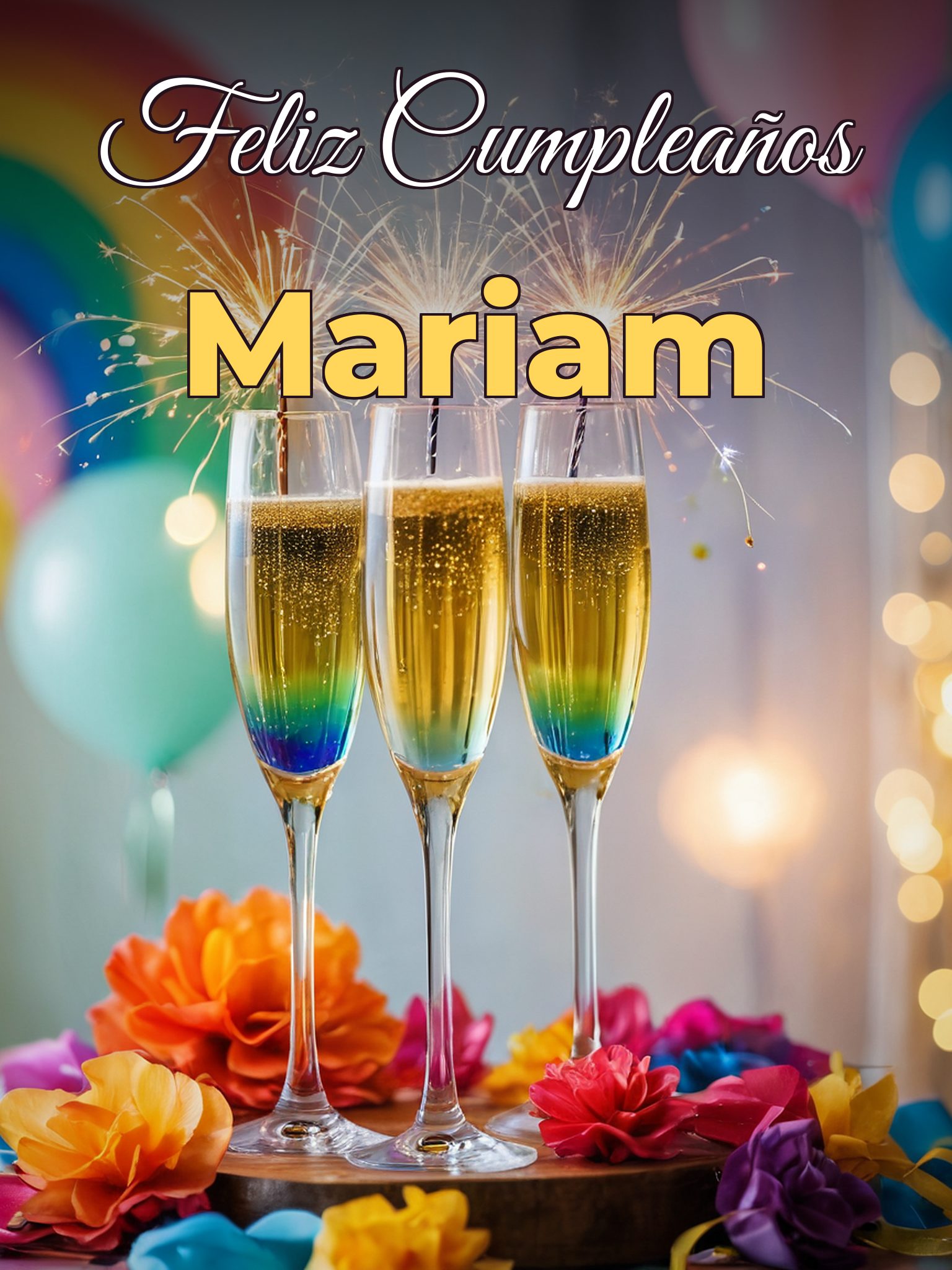 Feliz cumpleaños mariam