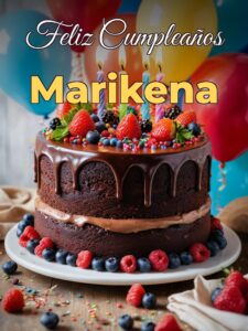 Feliz cumpleaños marikena