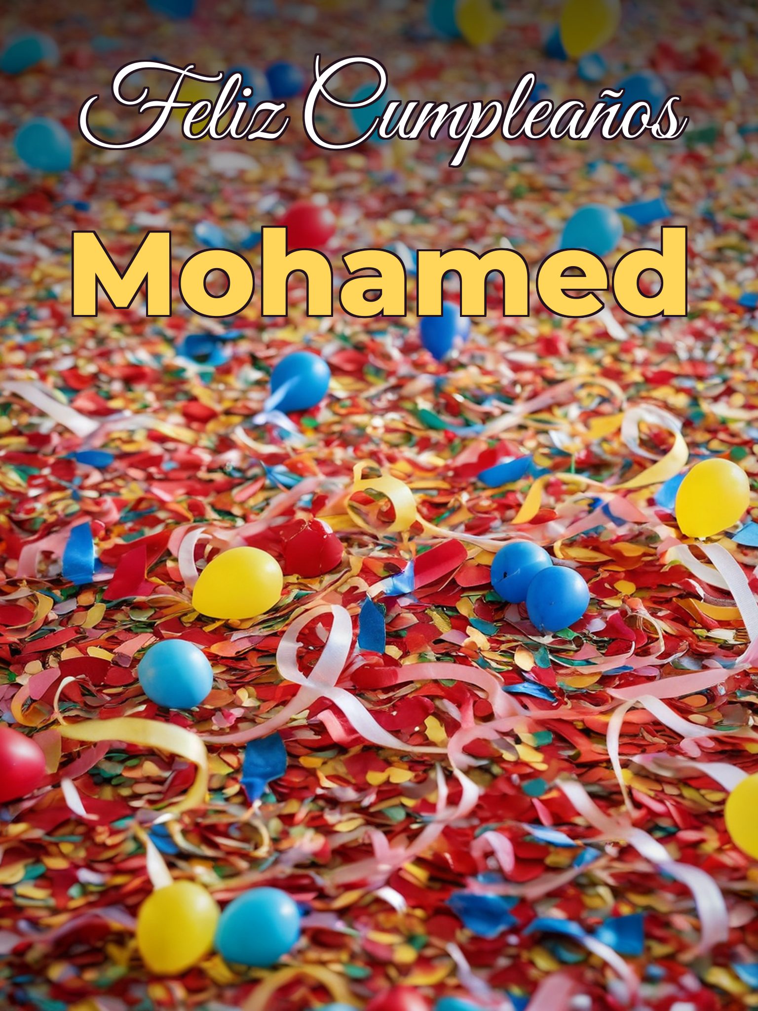 Feliz cumpleaños mohamed