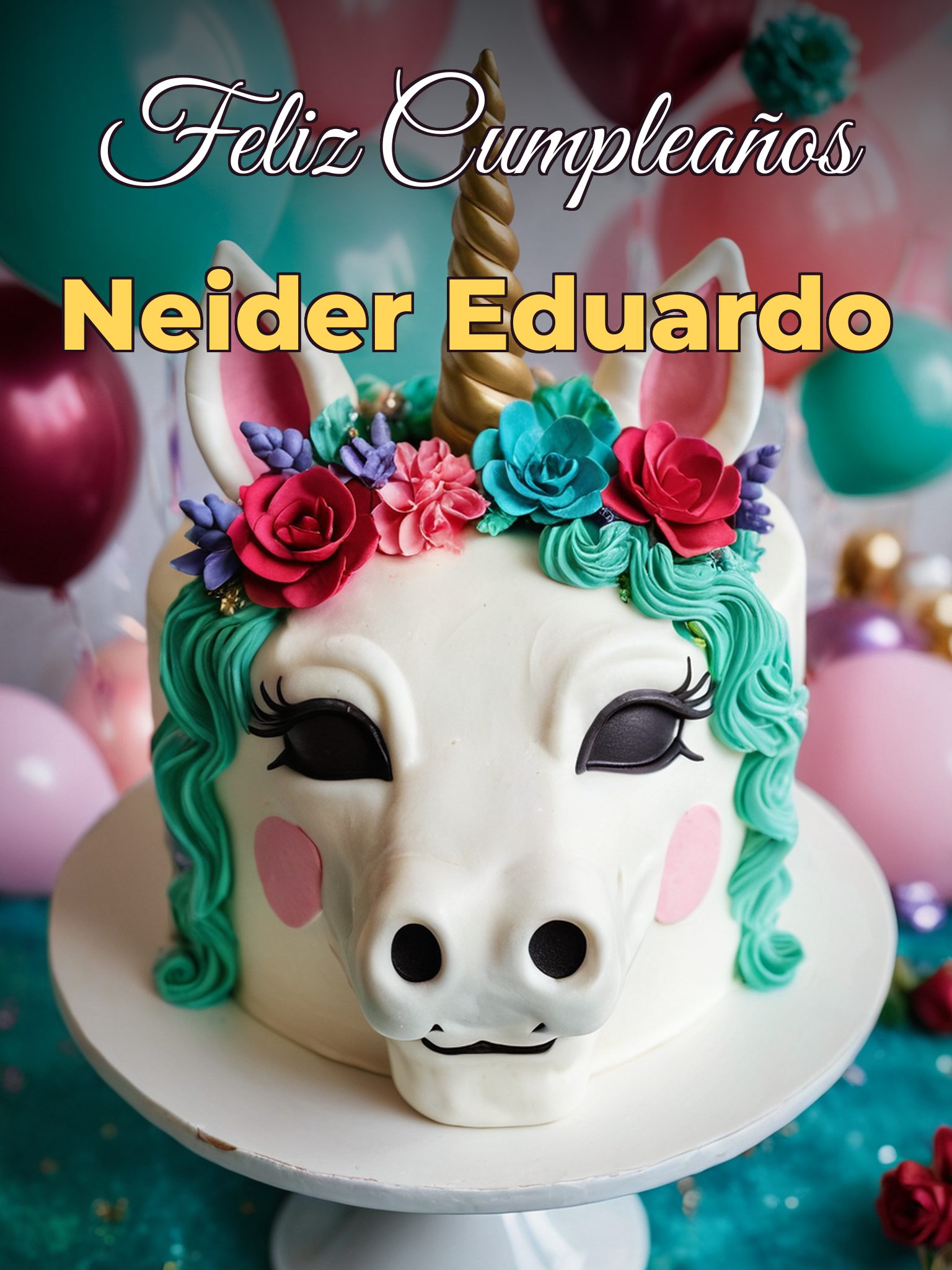 Feliz cumpleaños neider eduardo